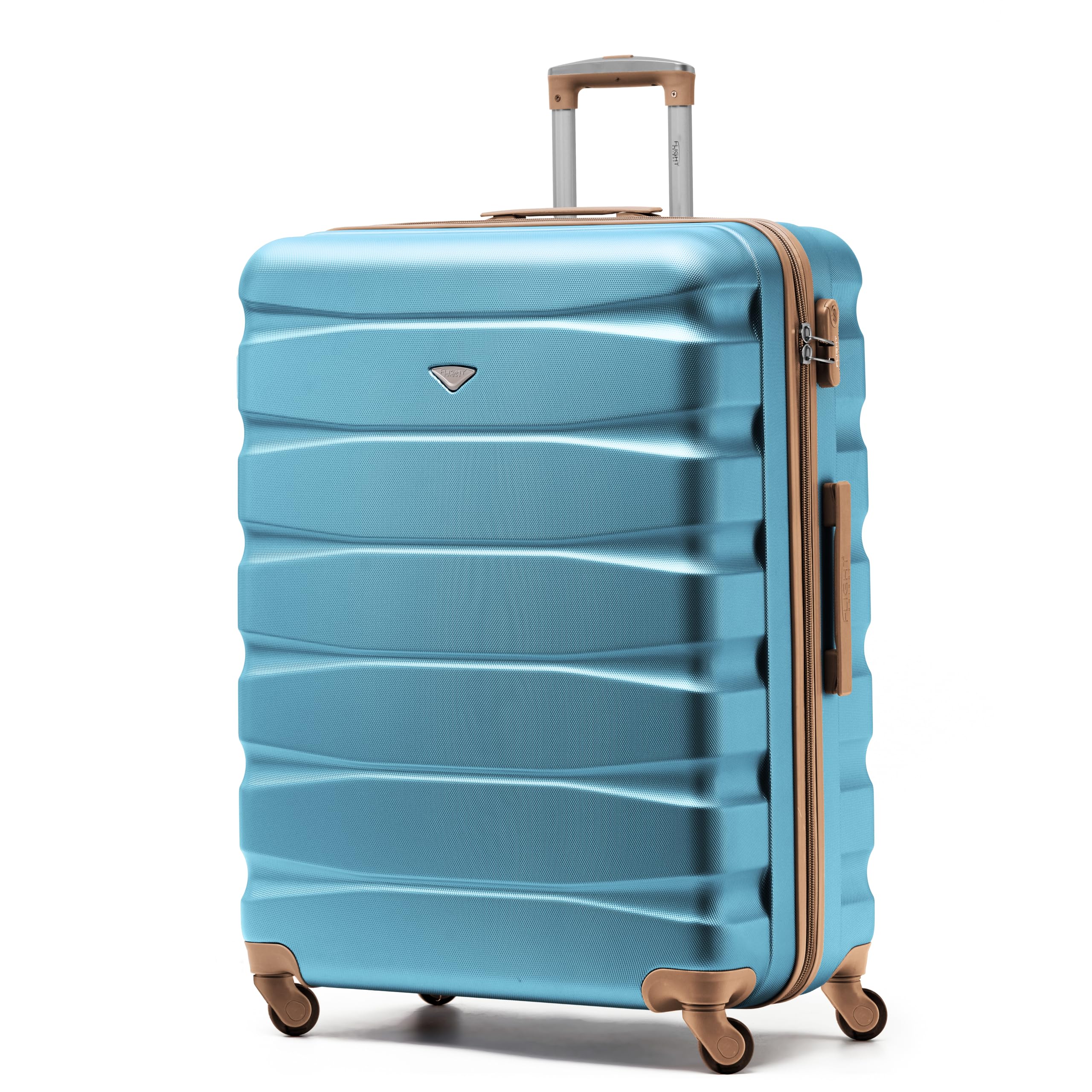 Flight Knight Lightweight 4 Wheel ABS Hard Case Medium Suitcase Approved for Over 100 Airlines Including easyJet, British Airways, Ryanair, Jet2, Emirates & Many More - Check-in Medium Size 25" — view 149