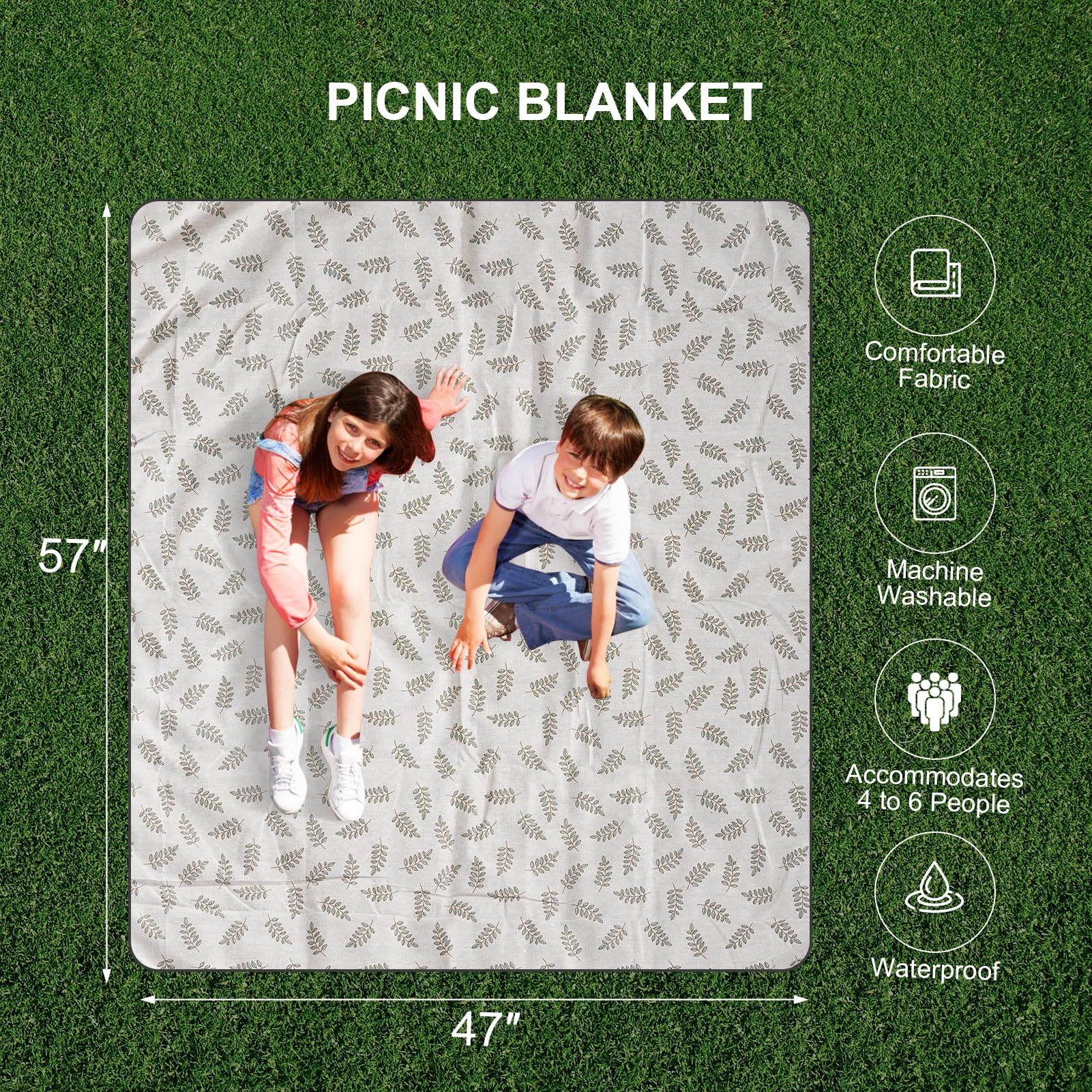 Juego de cesta de picnic para 2 - Cesta de picnic aislada de mimbre con manta impermeable, mesa de picnic plegable para vino y juegos de cubiertos, juego de cestas de picnic para acampar, al