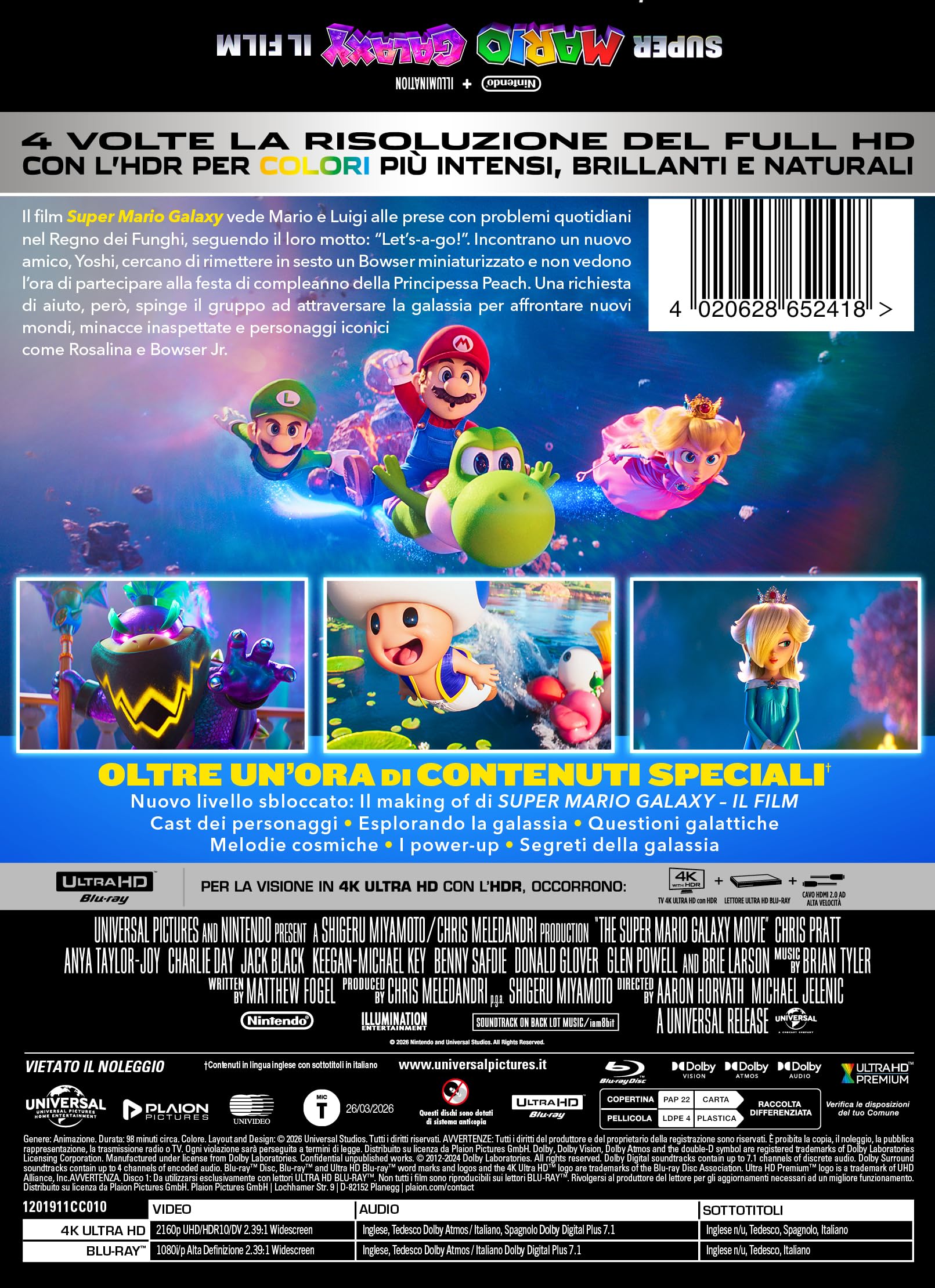 Super Mario Galaxy - Il Film (4K Ultra HD