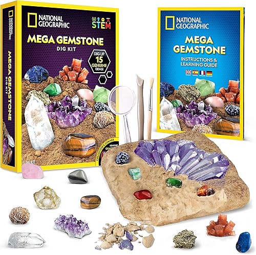 Miniatura 1 de Mega Gemstone Mine para desenterrar 15 gemas reales de National Geographic