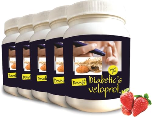 Image of Develo Diabetic Protein Powder Sugar Free Nutrition for diabetes Care (Pack of 5) Vanilla