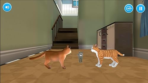 A minha aventura virtual de gato fofo, jogo divertido em 3D: Simulador de vida de gatinho animal de