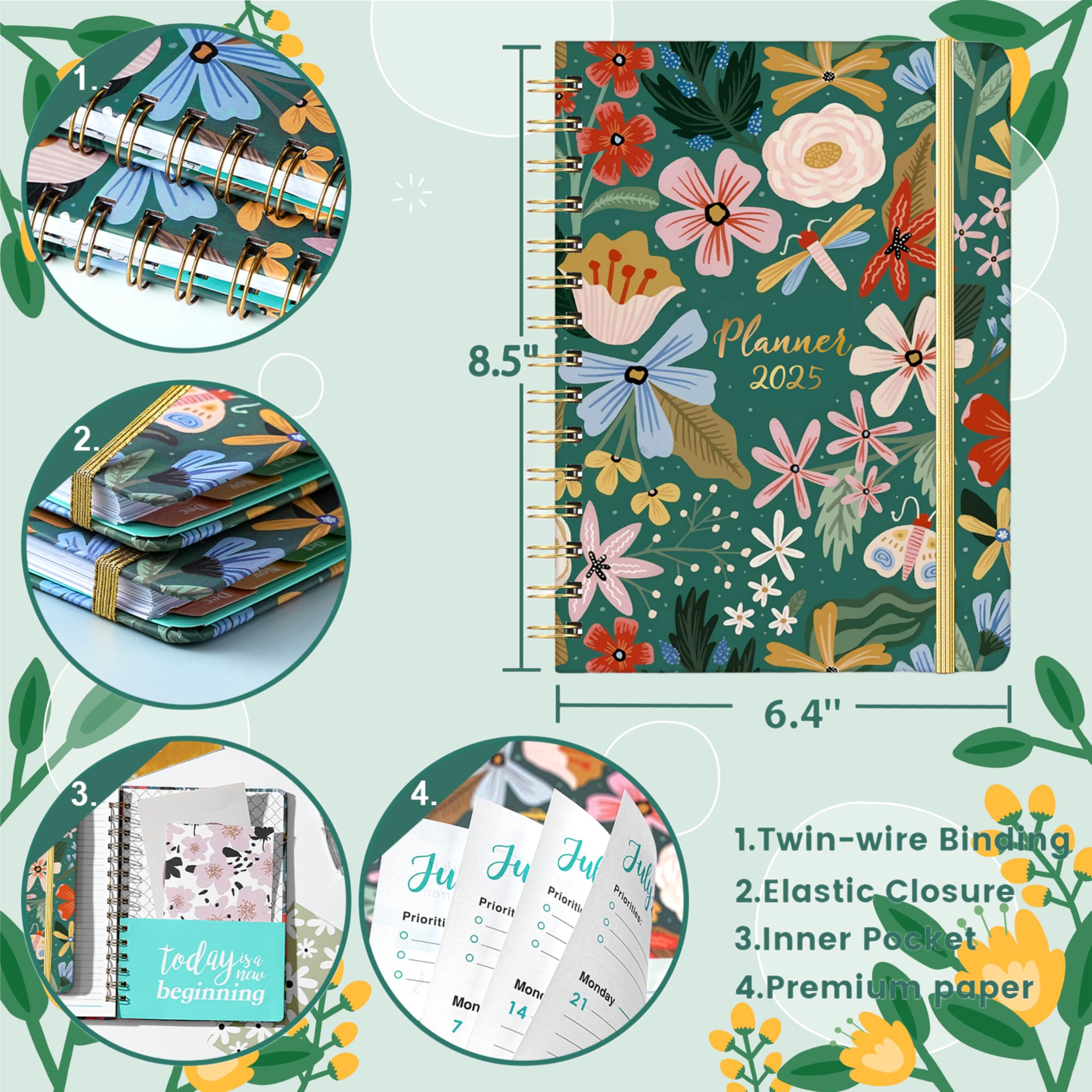 Snapklik.com : 2025 Planner - 2025 Weekly And Monthly Planner From Jan ...