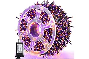 164FT 500 LED Orange & Purple Halloween Lights