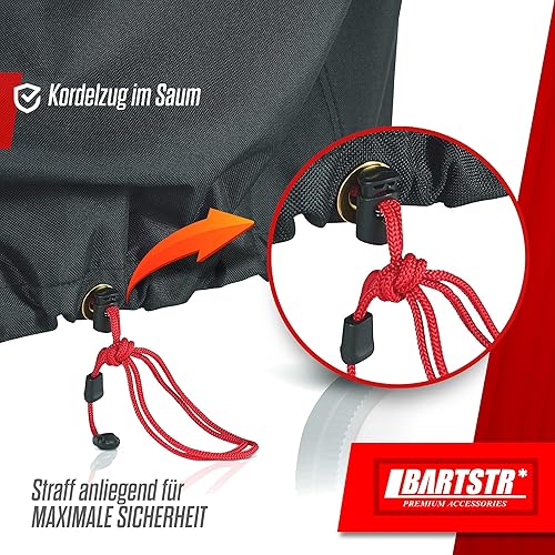 Miniatura 6 de BARTSTR Cubierta para parrilla de barbacoa  600D resistente, resistente a la intemperie, con protección UV para parrillas de hasta 45 pulgadas de