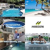 Vista 6 de Hikeen Cinturón de entrenamiento de natación - Correa de 4M para nadar en su lugar, arnés estacionario, cinturón de resistencia acuática