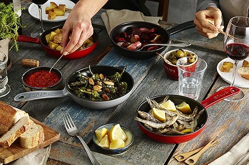 Miniatura 6 de Staub 40501-146 - Sartén de cereza, 6.3 pulgadas (6.3in), fundición esmaltada, hierro, compatible con inducción