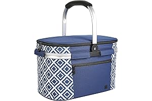 ALLCAMP Insulated Cooler Bag for Beach with Stand