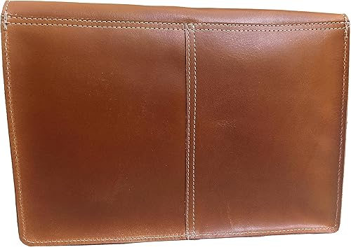 Miniatura 3 de Calyx Carpeta de cuero, organizador de carpetas de archivos de cuero de grano completo, soporte para documentos, cartera de cuero para hombres -