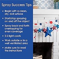 Vista 6 de Krylon Fusion All-In-One K02716007- Pintura en aerosol para uso en interiores y exteriores, azul patriótico brillante, 12 onzas (paquete de 2)