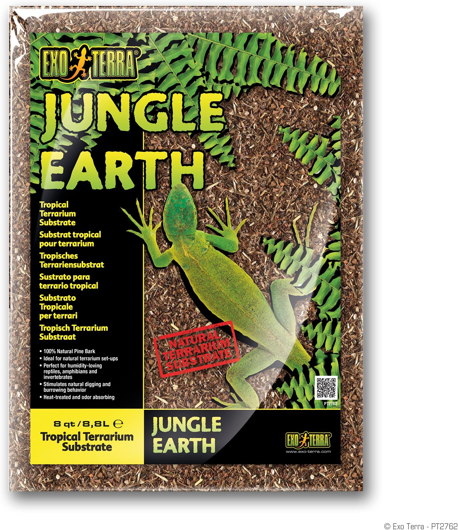 Exo Terra Jungle Earth, Tropical Terrarium Substrate, 8 Quarts, PT2762