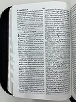 Vista 5 de Biblia tamaño compacta RVR.1960 piel espada negra gris con índice cierre 8 puntos Imitation Leather – 1 Enero 2022