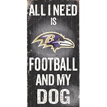 Fan Creations N0640 Baltimore Ravens Football and My Dog Sign