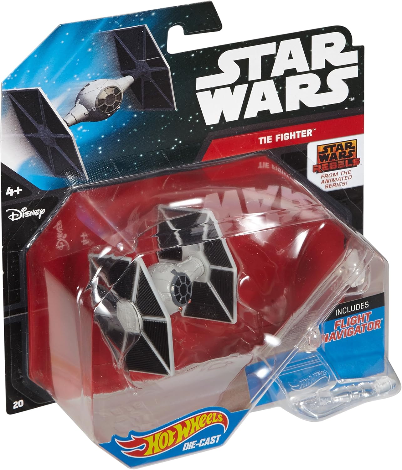 Hot Wheels, Star Wars, TIE Fighter Gray (Star Wars: Rebels) Die-Cast Vehicle
