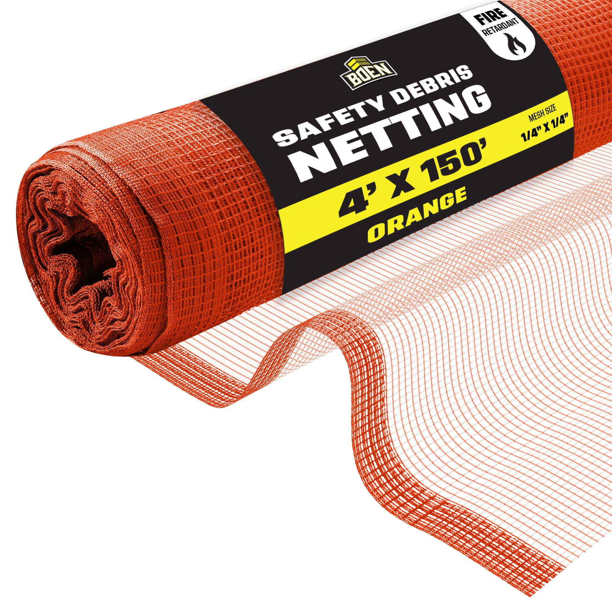 Boen Debris Safety Netting Orange Fire Retardant - scaffolding and accessories | Mubboo