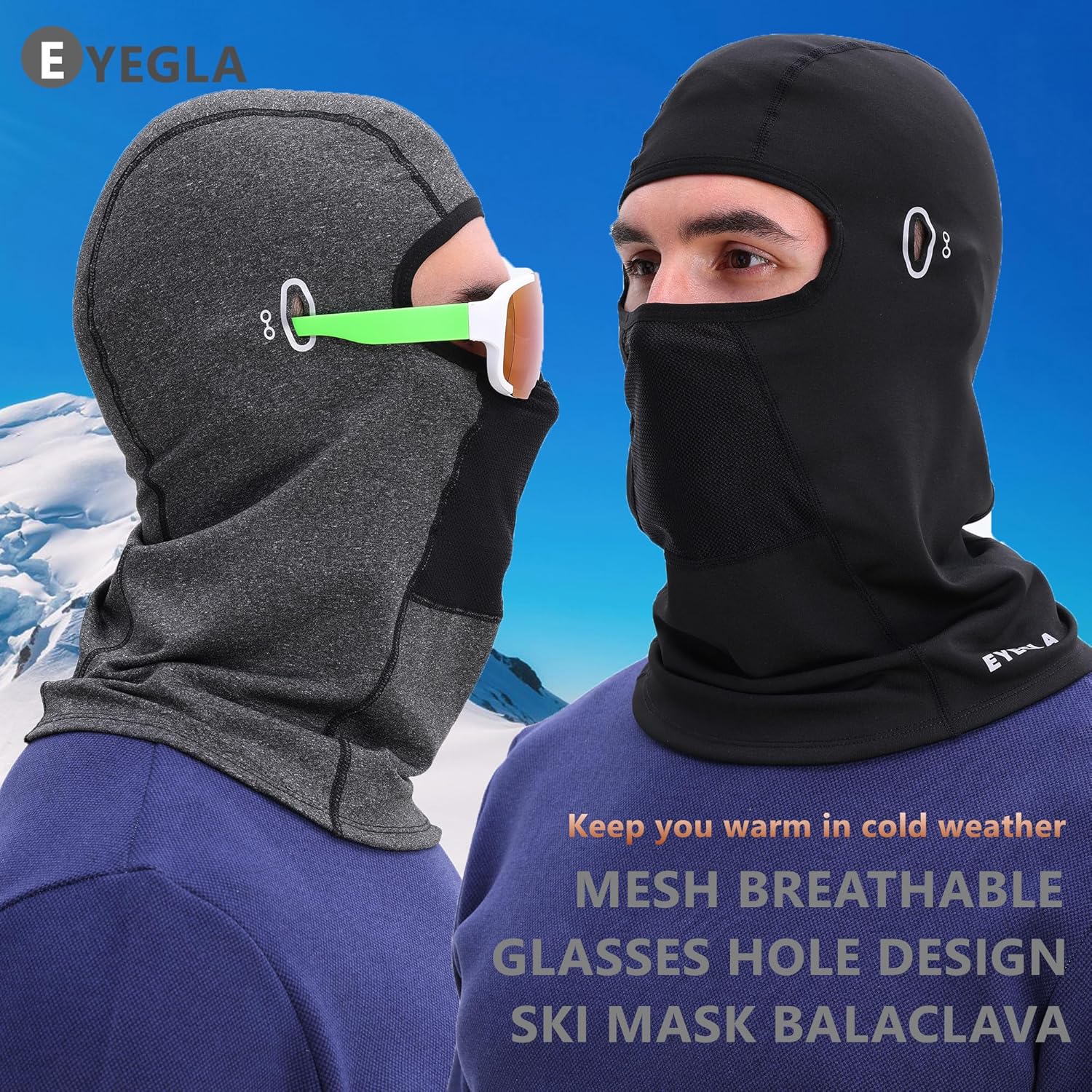 Balaclava Ski Mask for Men Cold Weather,Winter Thermal Face Mask Women for Snowboarding Motorcycle Cycling - Image 5