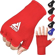 RDX Boxing Hand Wraps Inner Gloves Men Women, Half Finger Elasticated Bandages, Under Mitts Fist Protection, Muay Thai, Kickboxing, MMA, Martial Arts Speed Bag Punching Training