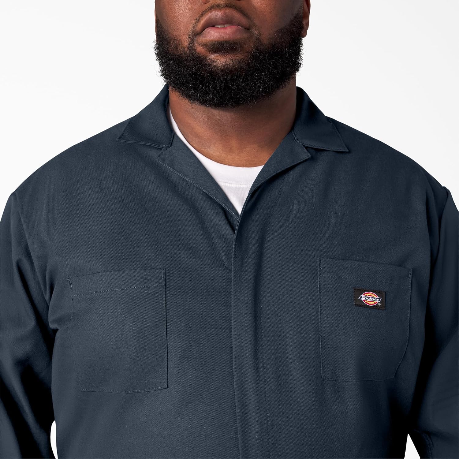 Dickies Long Sleeve Coveralls, DARK NAVY, 2X TL - Image 3