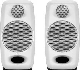 IK Multimedia iLoud Micro monitor branco 50 watts monitores de referência de estúdio Bluetooth sem fio, alto-falantes duplos para produção musical, mixagem, masterização, composição, produção e DJs