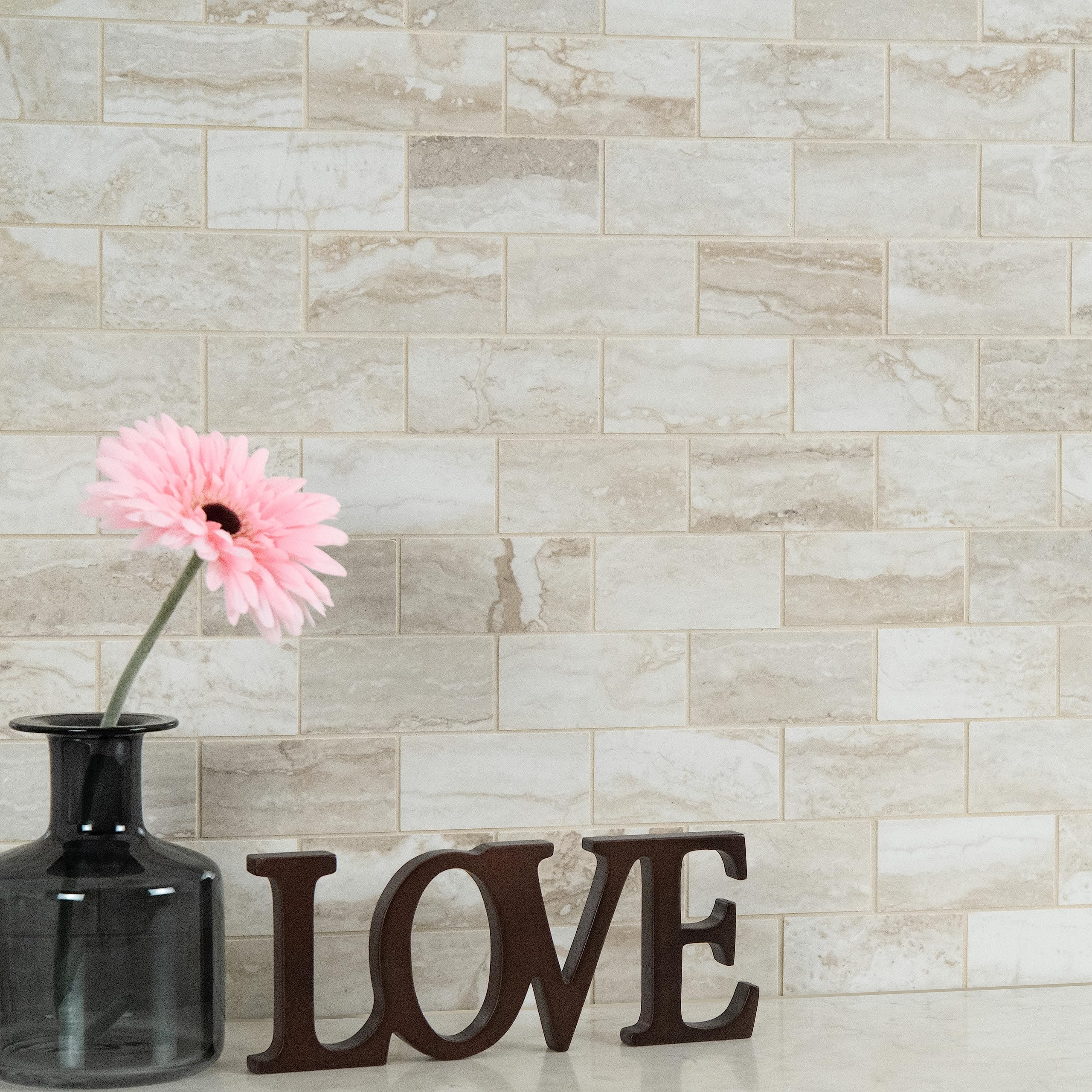 セール価格‼️新品‼️L'OCCITANEIMMORTELLEEXPERT DUO MSI Bernini Bianco 2 in. x 4 in. Polished Porcelain Subway