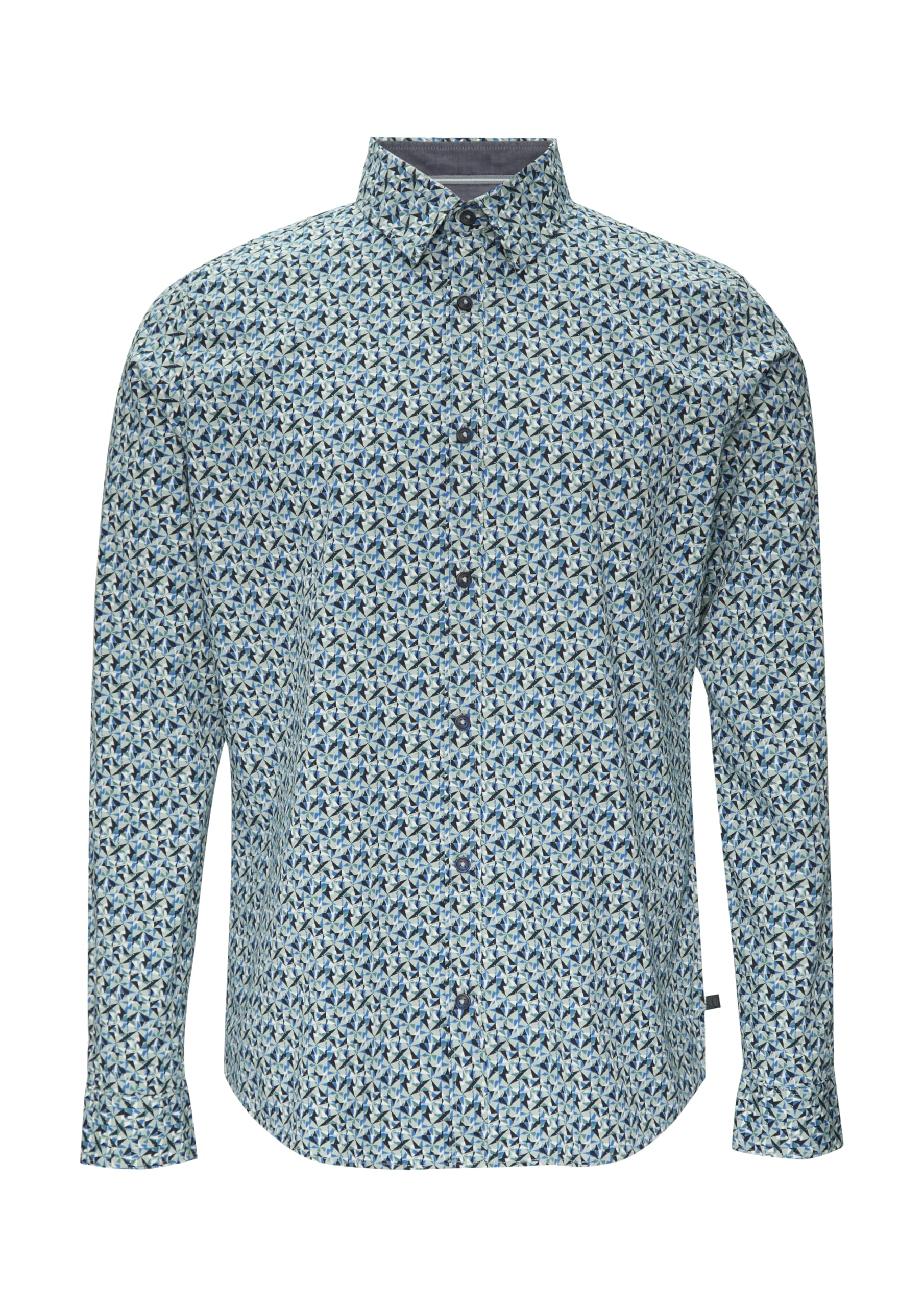 s.Oliver Slim fit: poplin shirt with all-over print