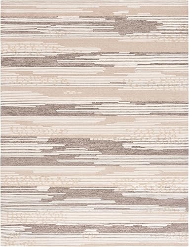 MARTHA STEWART x SAFAVIEH MSR3380T - Alfombra de lana contemporánea, hecha a mano, 8 x 10 pies, color naturalmarrón