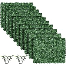 MOOACE Artificial Grass Wall Panel, Greenery Boxwood Panels 10 PCS