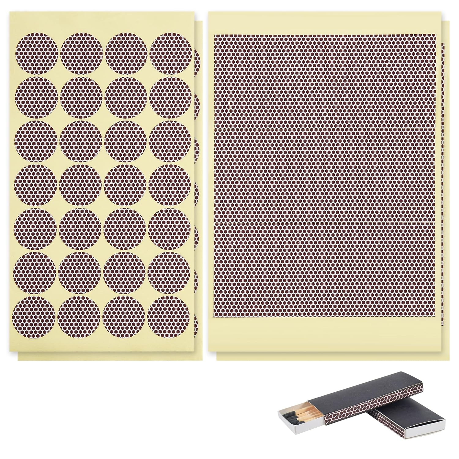 Streichholzanzünder Aufkleber - 180 Selbstklebende Zündpapiere Mit Verlängerer