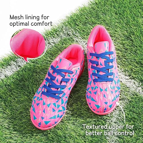 Miniatura 5 de DREAM PAIRS Zapatos de fútbol para césped artificial para niños y niñas con cordones para niños pequeñosgrandes
