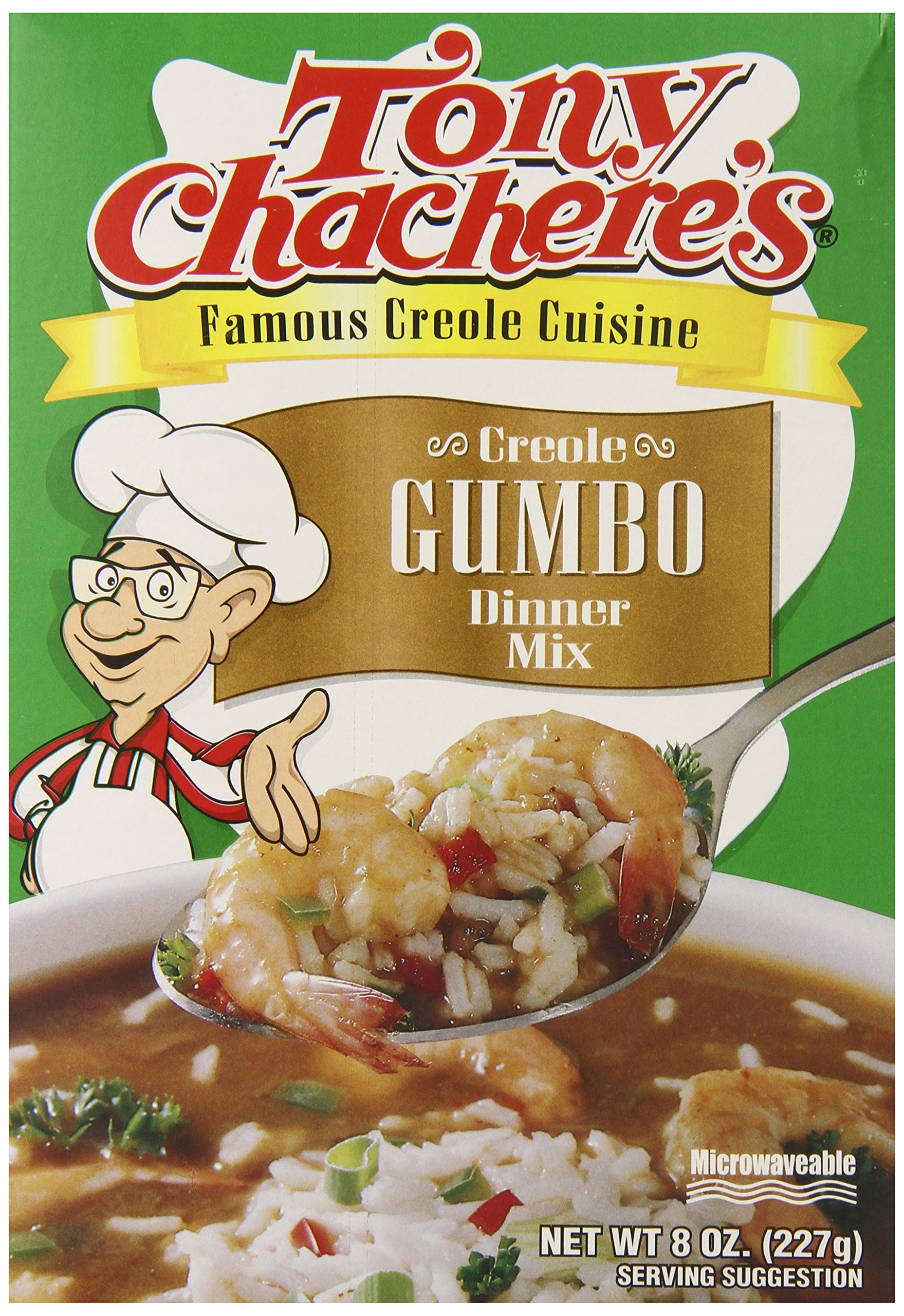 Tony Chachere's Creole Dinner Mix, Gumbo, 96 Ounce, Pack of 12