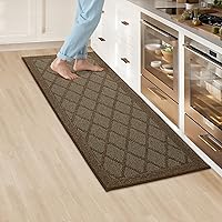 Vista 14 de COSY HOMEER Alfombra de cocina antideslizante, lavable, 20 x 48 pulgadas, tapete absorbente de cocina para piso, alfombras de pasillo para suelo