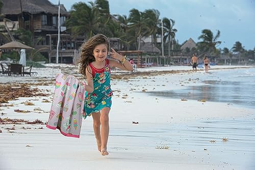 Miniatura 8 de Toalla de playa de microfibra para niños, delgada y grande (30 x 60 pulgadas), unicornio, absorbente, de secado rápido, sin arena, ligera, manta