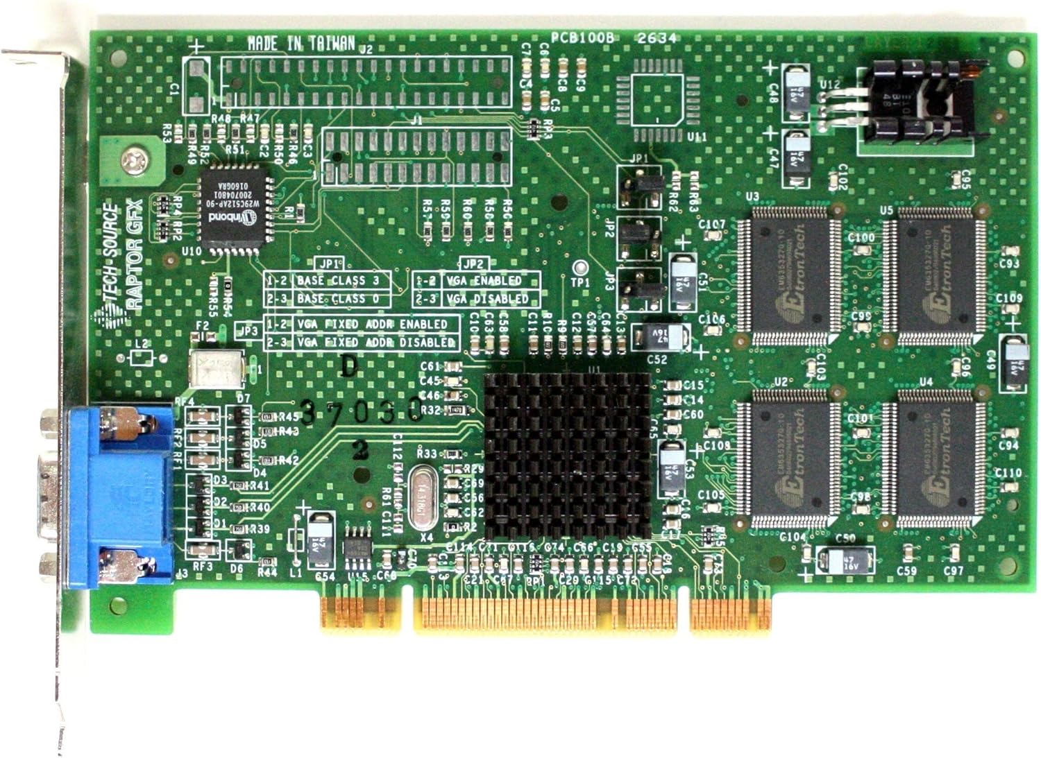 TECH SOURCE RAPTOR GFX LRI 2634 VIDEO CARD/BOARD, SUN 370-3753