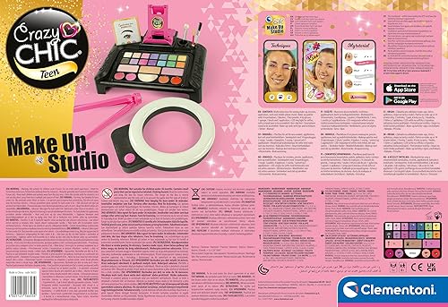 Miniatura 3 de Clementoni - 16653 - Crazy Chic - Beauty Influencer - Makeup For Kids, Toy Make-up, Makeup Kit, Makeup Girls, Toy For Kids 8-12 Years