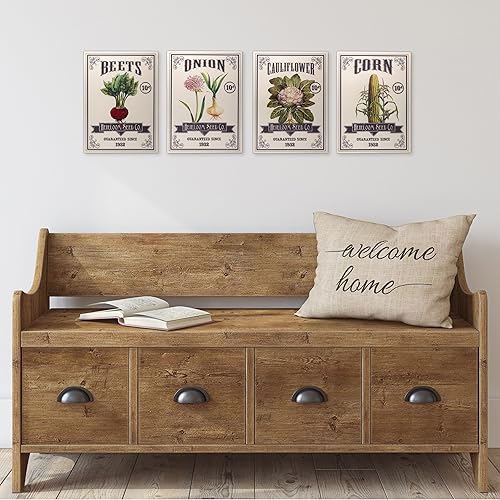 Miniatura 3 de Elements Placas de pared con diseño de semillas de metal, color blanco