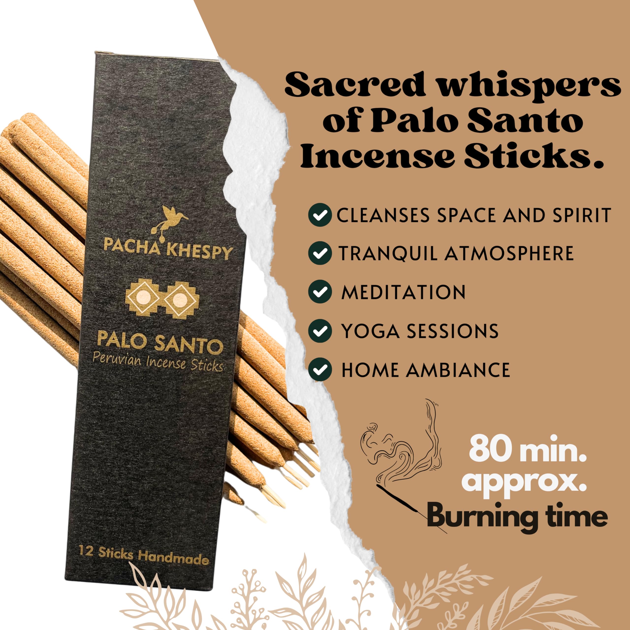Amazon.com: Palo Santo Incense Sticks – 12 Pack | 100