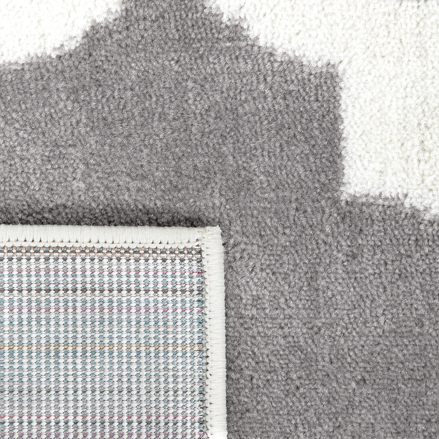 Paco Home Vloerkleed Woonkamer Wasbaar In Wasmachine Patroon Scandinavisch Boho, Maat:60x90 cm, Kleur:Antraciet 2