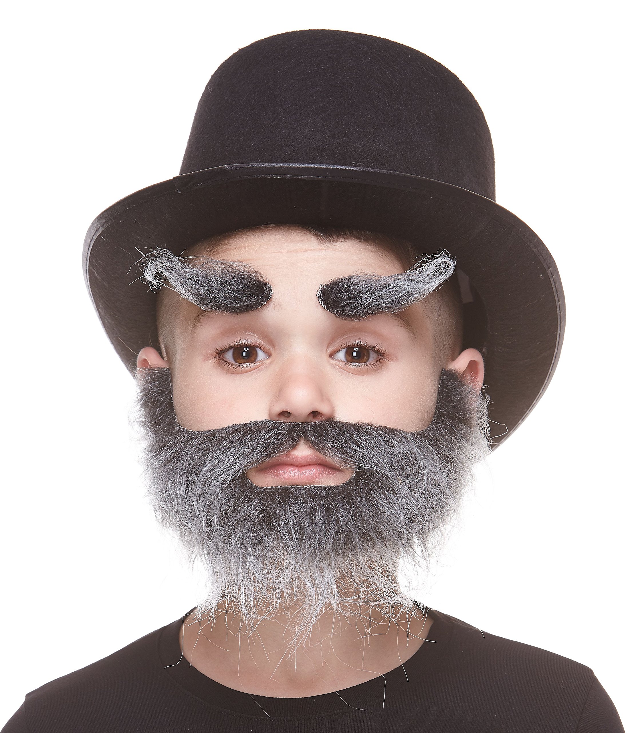 Mustaches Self Adhesive Traper Fake Beard and Eyebrows for Kids