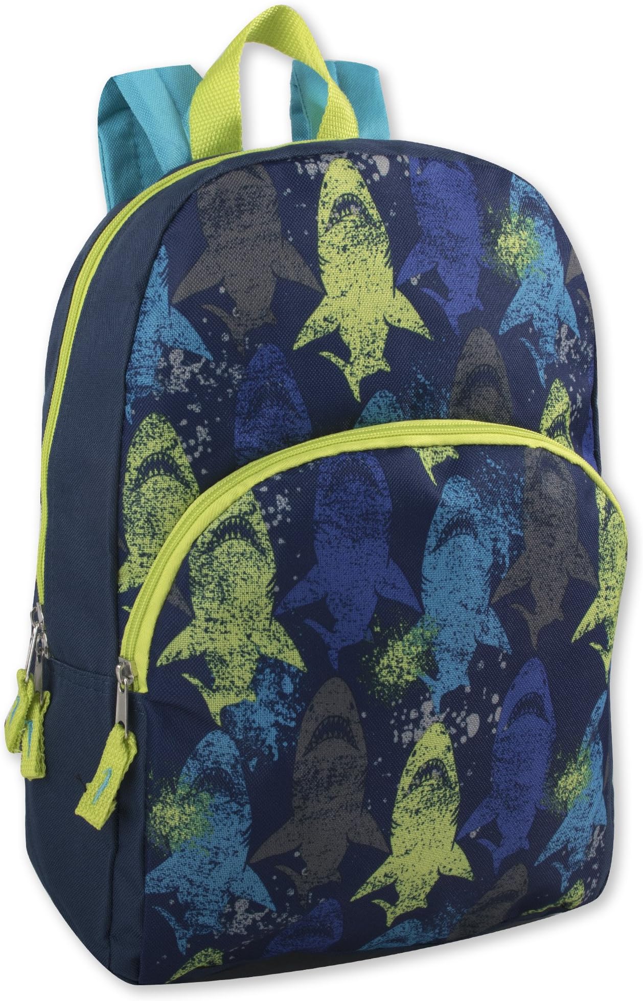 Super Popular Printed Backpack for Travel and Outdoors! (Blue Shark)