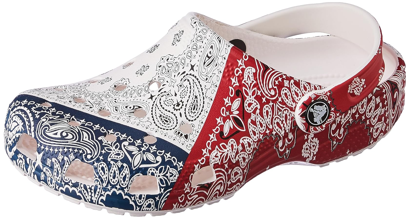 小物 90s  WASHFASTCOLORS cross bandana WHITE Vintage RED ~ WASHFAST COLORS ~ All Cotton ~ RN 14193