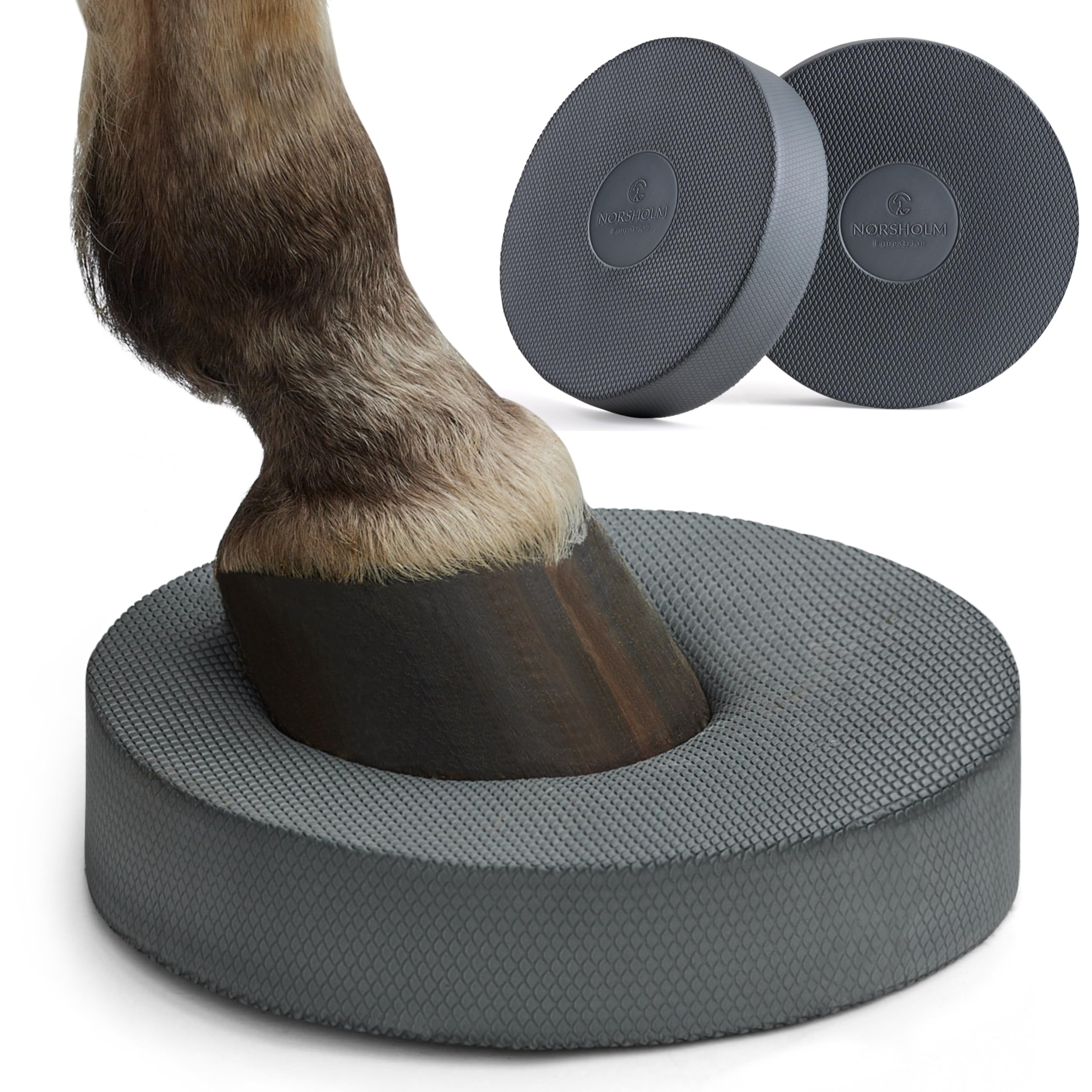 Juego de 2 almohadillas de equilibrio para caballos, accesorios para el trabajo en el suelo con caballos, 2 almohadillas de equilibrio para entrenamiento variable y empleo para
