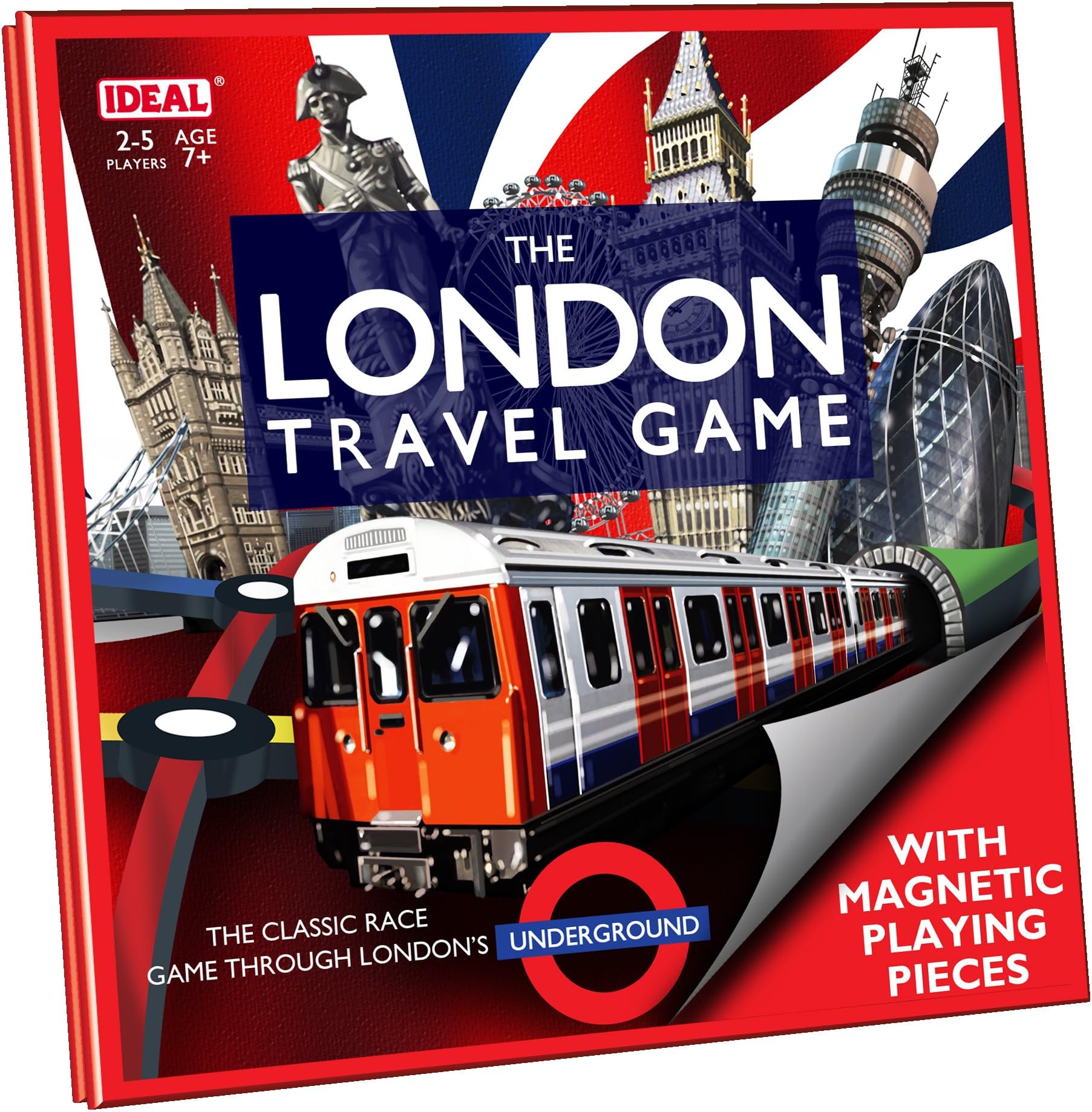 IDEAL | The London Board Game - Travel Edition: The classic race game through London's Underground! | Classic Board Games | Travel Games | For 2-6 Players | Ages 7+