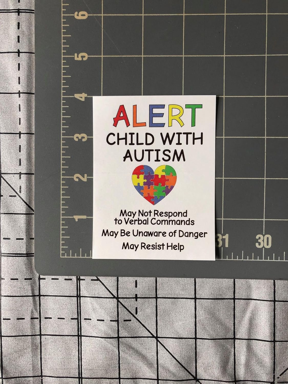 Autism Alert Decals (2-Pack) - 3x4 Emergency Safety Stickers for Children with Autism - Car, Window, Door Signs - Image 3