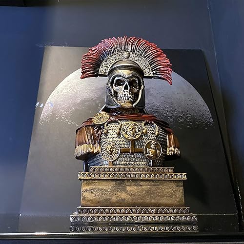 Miniatura 8 de LOOYAR Escultura de resina de soldado centurión del imperio romano de la Legión de los muertos vivientes para la casa, sala de estar, porche,