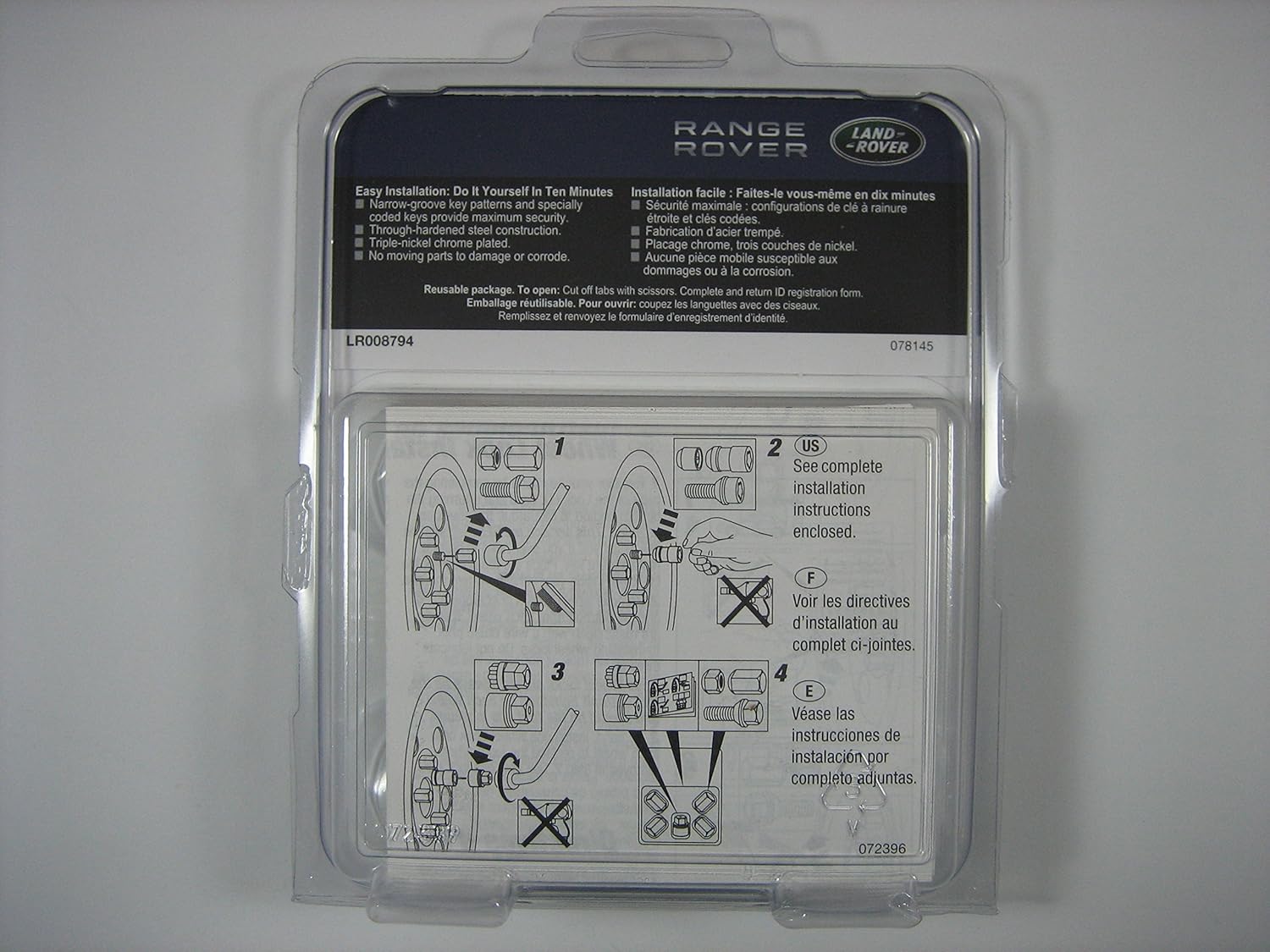 Land Rover Genuine Lug Nut Wheel Lock Set for LR2 and Evoque