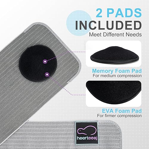 Miniatura 5 de Cinturón de hernia umbilical, para hombres y mujeres, carpeta de hernia abdominal para soporte de hernia del ombligo del ombligo, ayuda a aliviar el