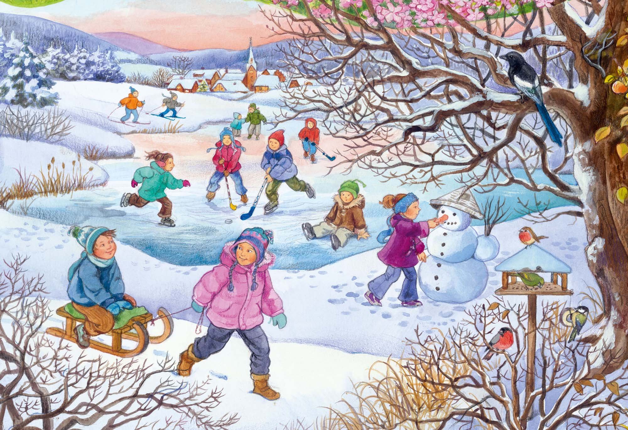 Ravensburger 05503-4 Jahreszeiten - 27 Teile Puzzle