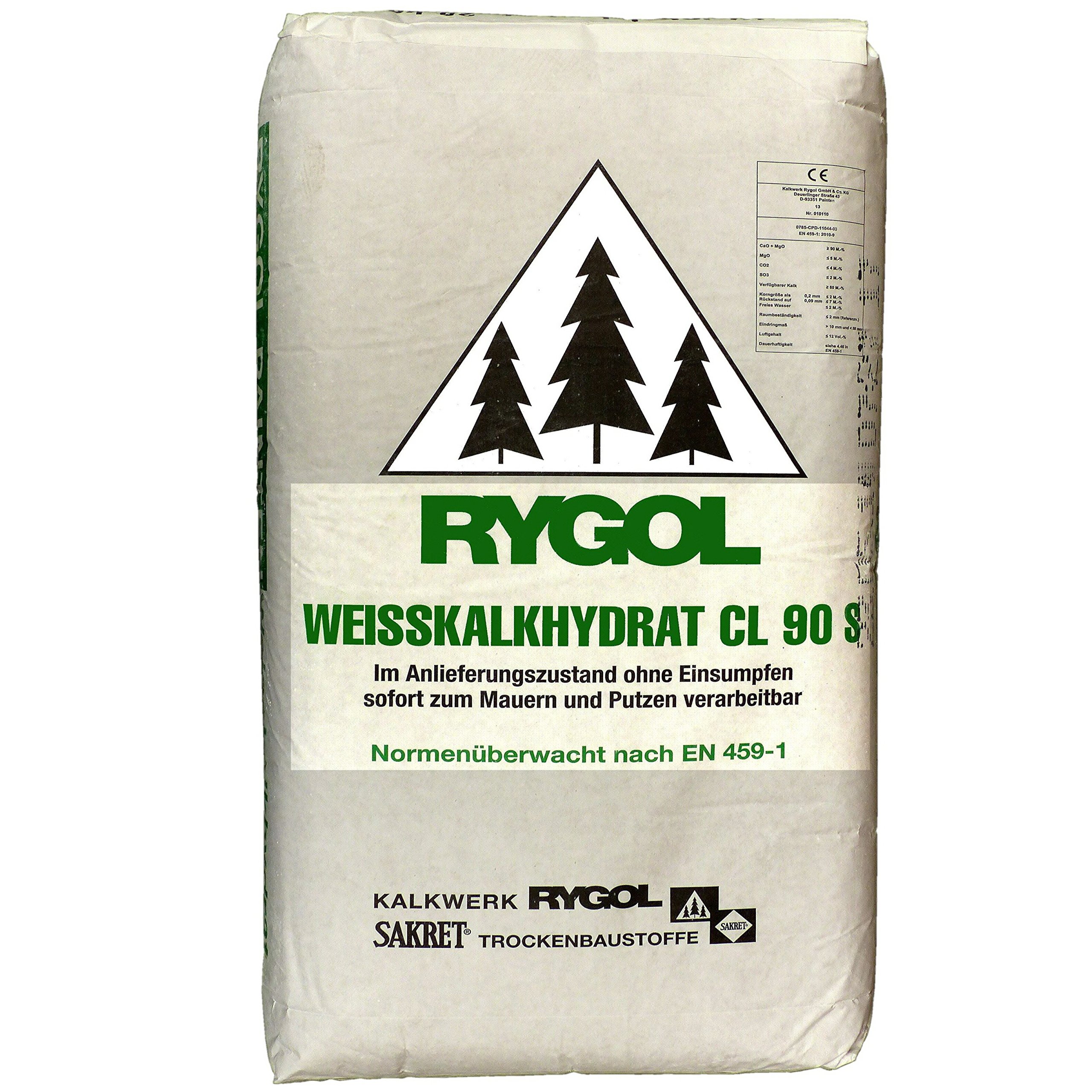 25Kg Weißkalk Mauerkalk Streichkalk