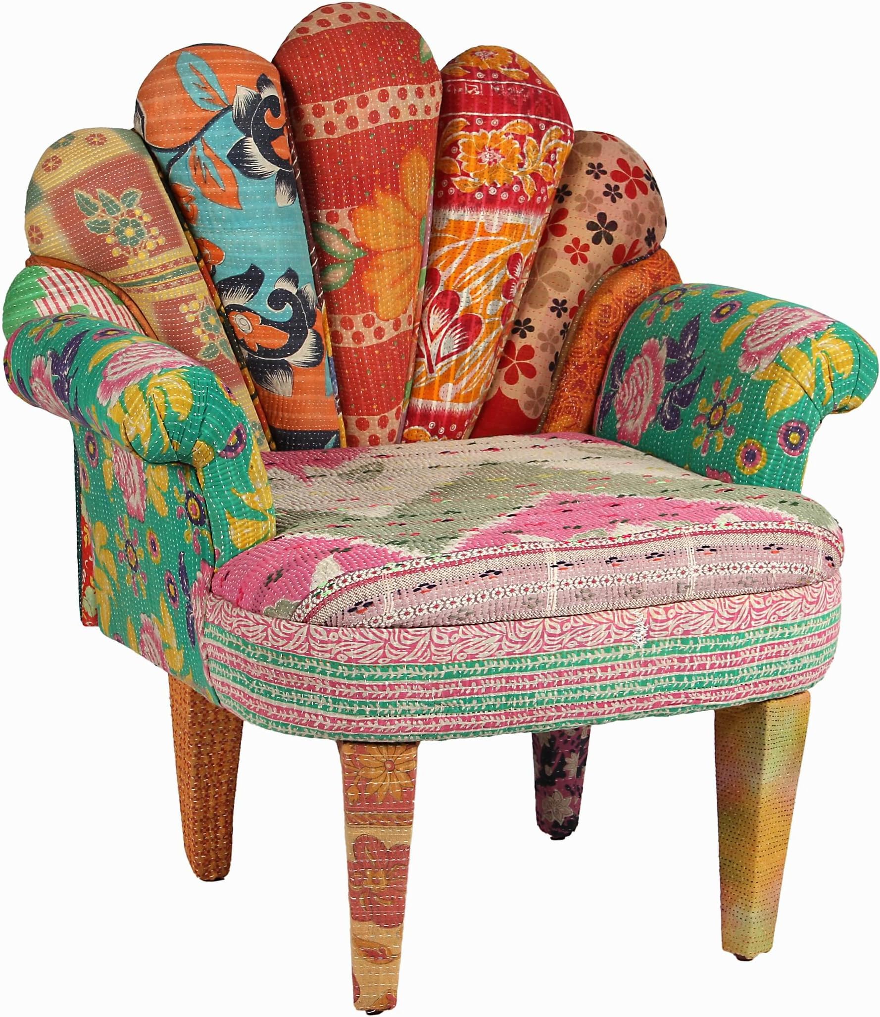 Karma Living PEACKOCKCH29X20X33in 42lb19inseat17indp3 Peacock Chair, 29" x 20" x 33", Vintage Muted Tone, 4