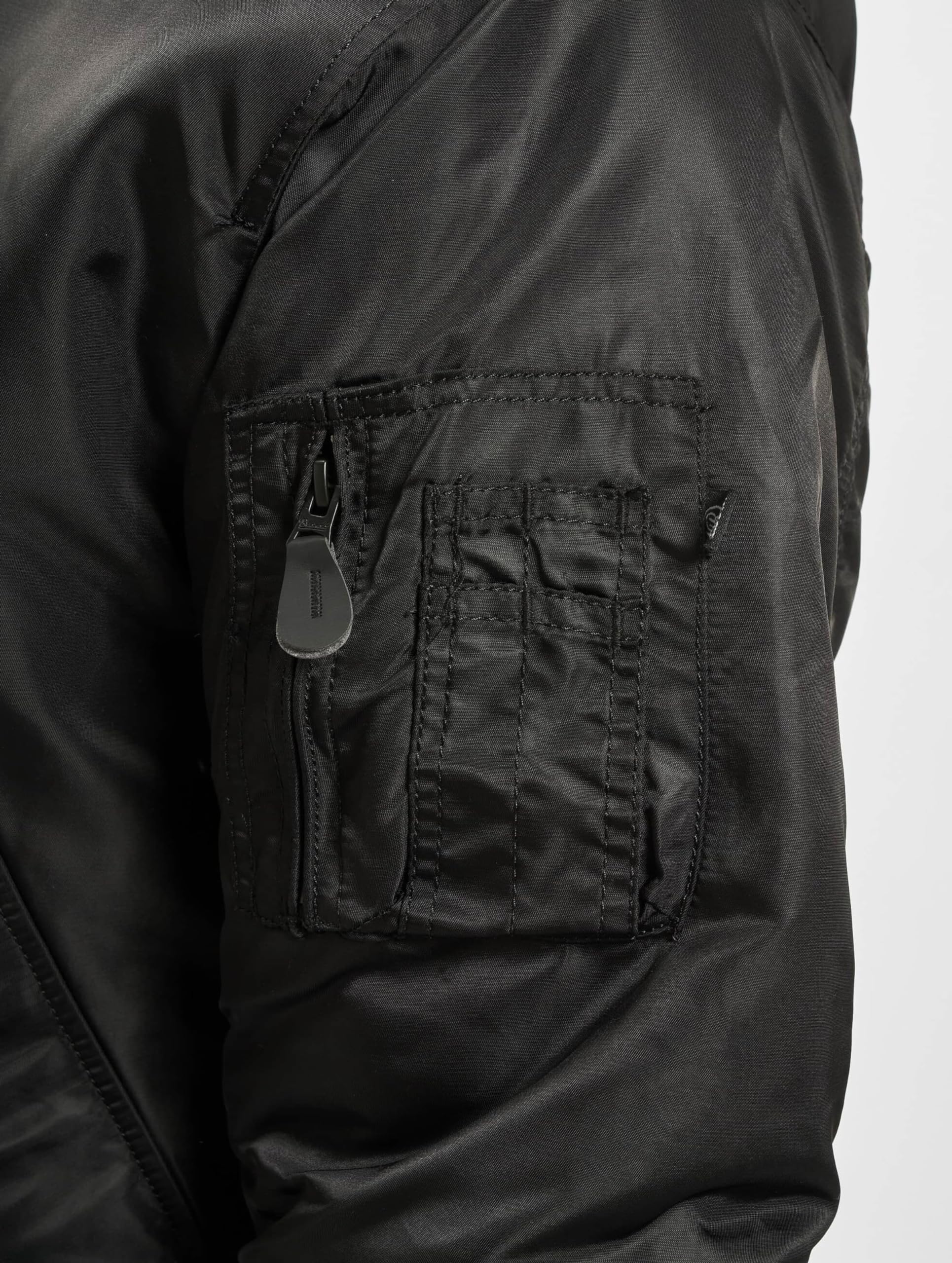 Brandit MA1 Sweathood Uomo Giacca Bomber nero 100% nylon